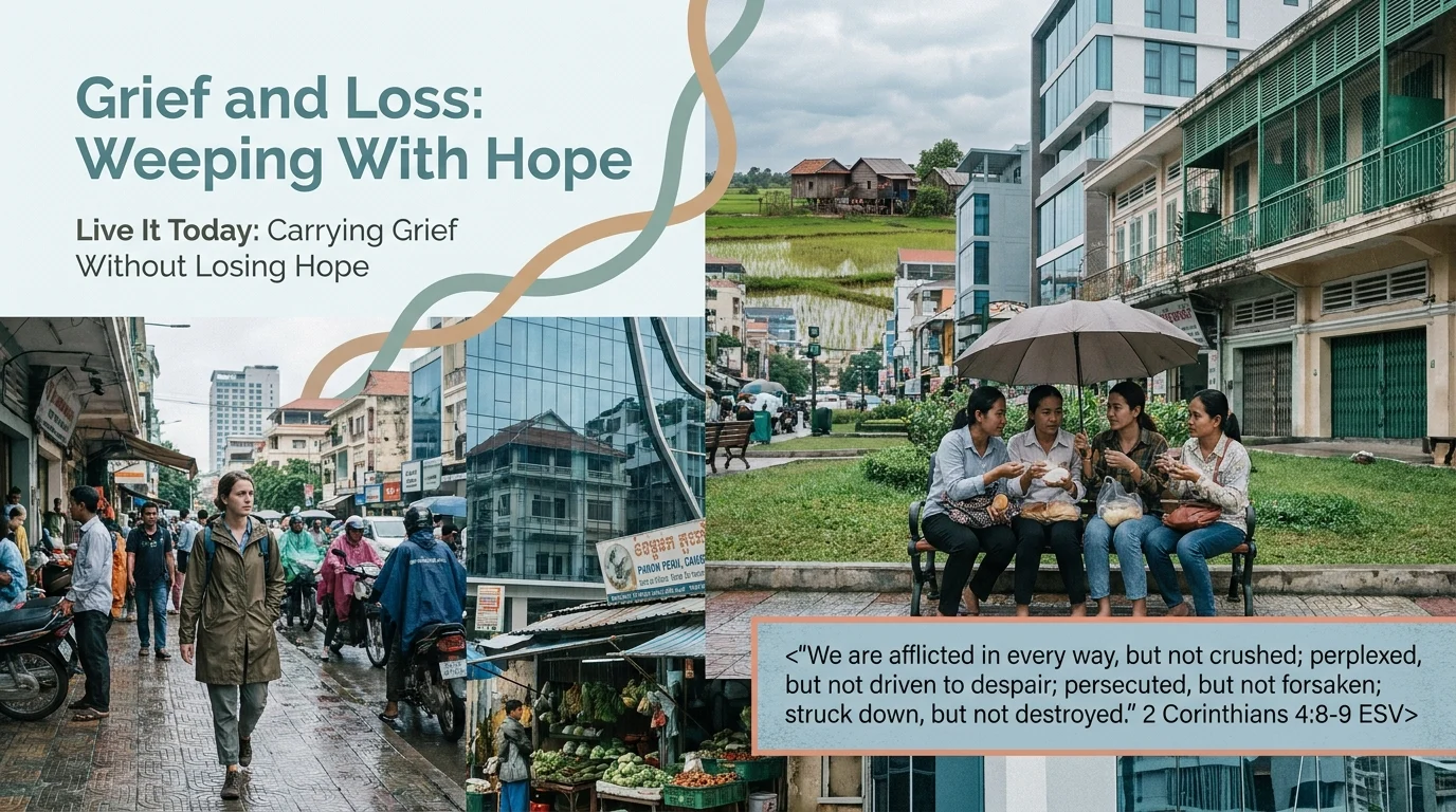Grief and Loss: Weeping With Hope, Live It Today: Carrying Grief Without Losing Hope. 2 Corinthians 4:8-9 ESV