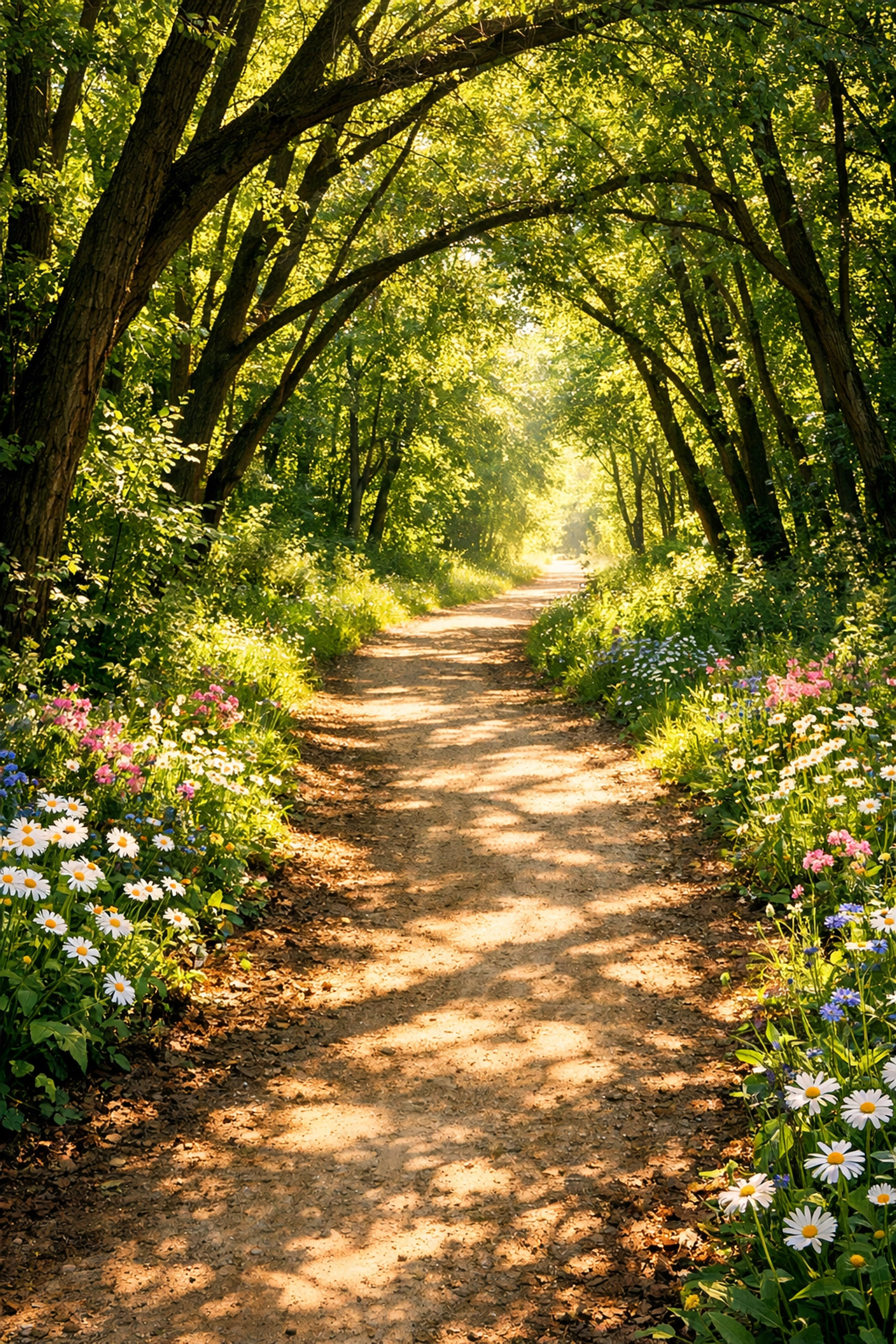 A bright forest path representing the choice to walk with God and find a wise direction in life.