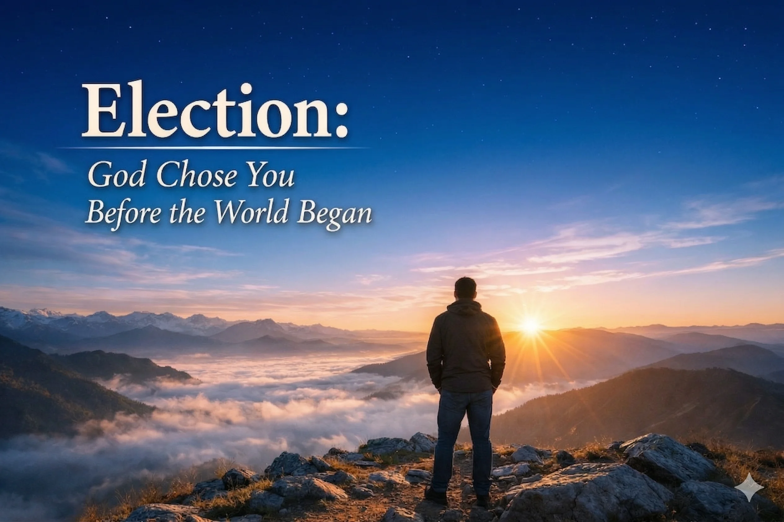Election God Chose You Before the World Began.